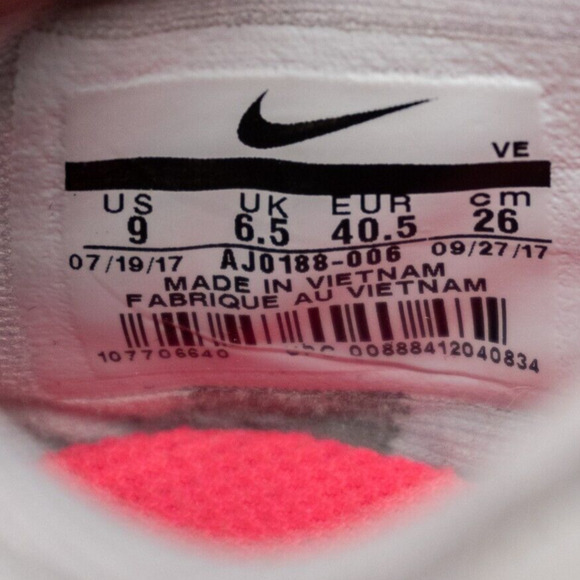 Nike Zoom Strike Womens Size 9 Gray White Athletic Running Shoes Sneakers - Picture 5 of 9